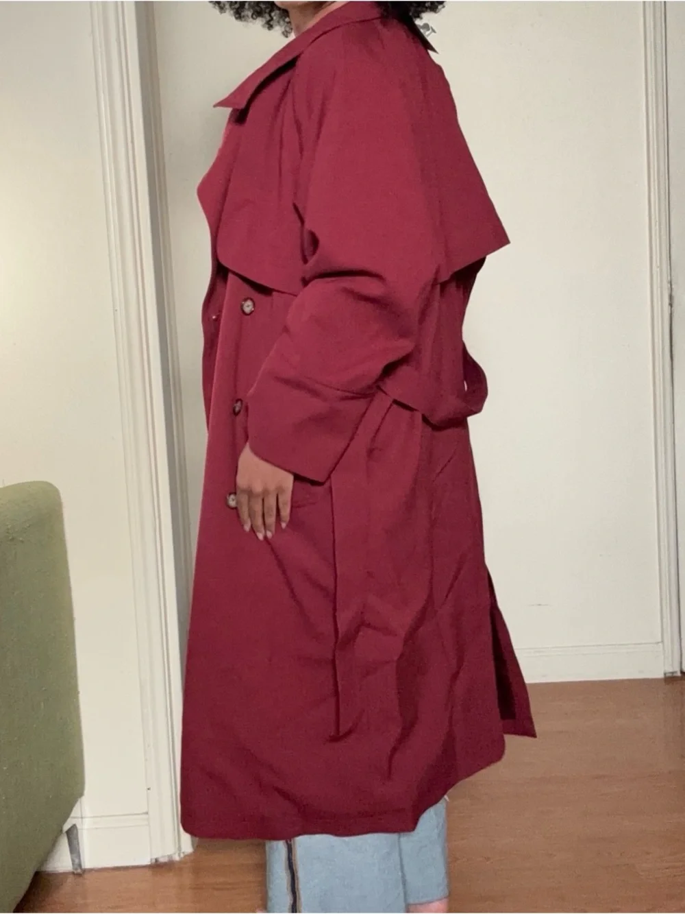 Raoul Trench Jacket in Cabernet - Picture 6 of 12